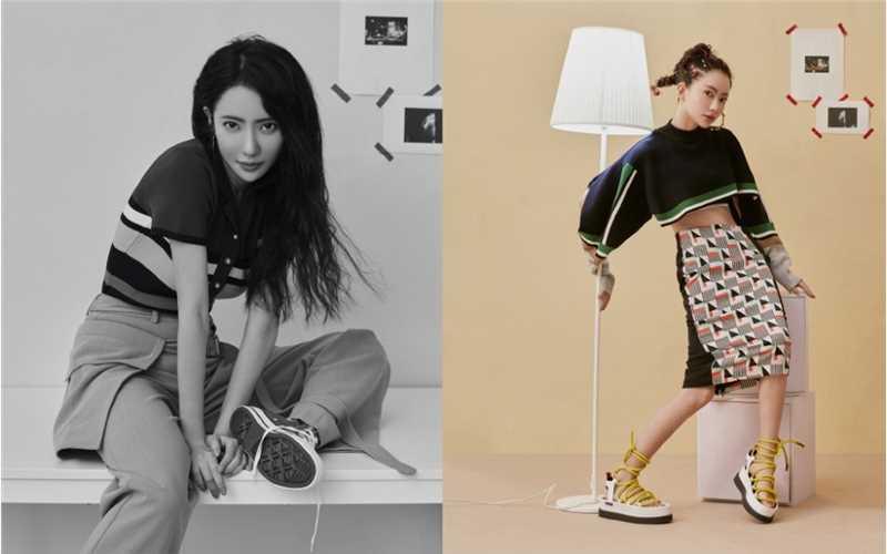 特别专辑刘萌萌复古造型化身摩登女郎时尚杂志封面大片图片