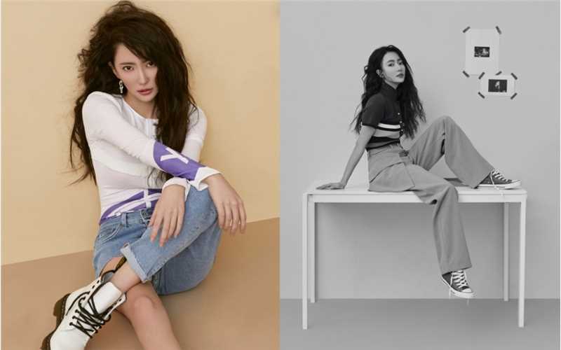 特别专辑刘萌萌复古造型化身摩登女郎时尚杂志封面大片图片