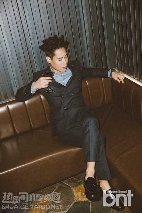 高清韩国说唱男歌手许仁昌痞帅十足时尚图集