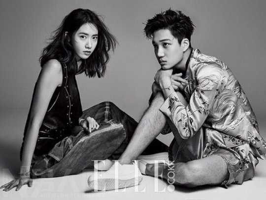 最新韩国男团EXO成员金钟仁KAI时尚杂志封面黑白图集