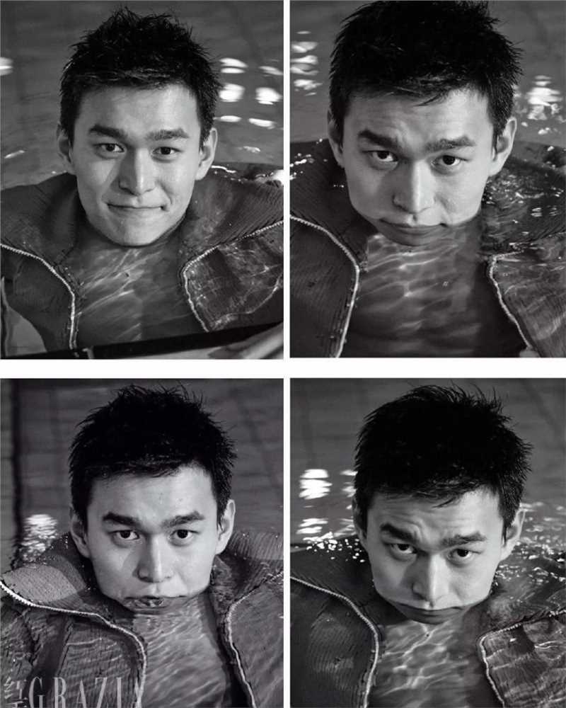 孙杨性感肌肉完美线条上演湿身诱惑