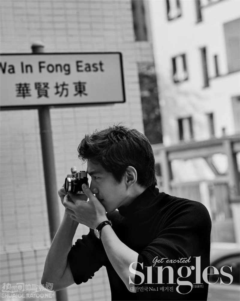 韩国帅哥盛骏《Singles》时尚杂志封面