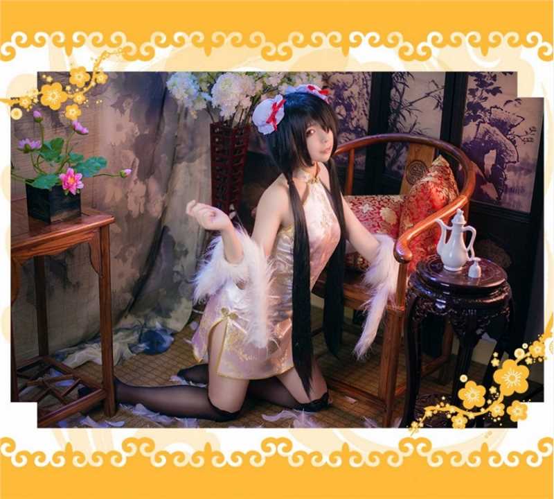 最新动漫《约会大作战》时崎狂三旗袍cosplay图集