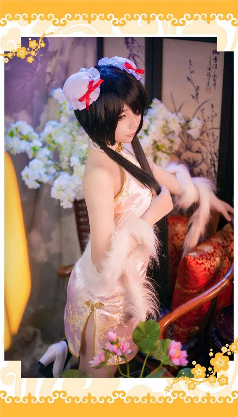 最新动漫《约会大作战》时崎狂三旗袍cosplay图集