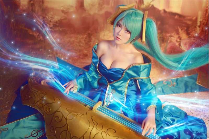 高清游戏《英雄联盟》琴瑟仙女cosplay图集