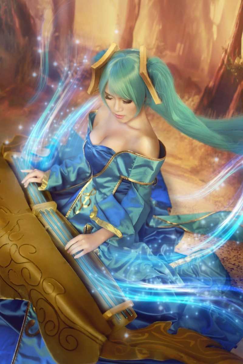 高清游戏《英雄联盟》琴瑟仙女cosplay图集