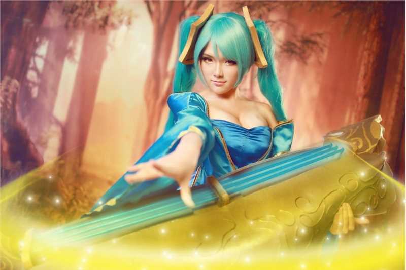 高清游戏《英雄联盟》琴瑟仙女cosplay图集