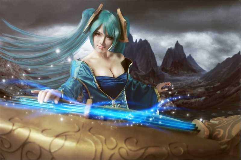 高清游戏《英雄联盟》琴瑟仙女cosplay图集