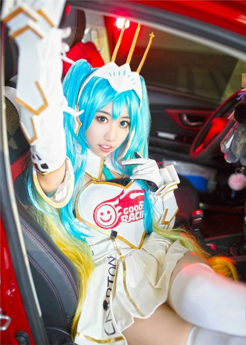 最新初音未来MIKU赛车娘cosplay正片图集