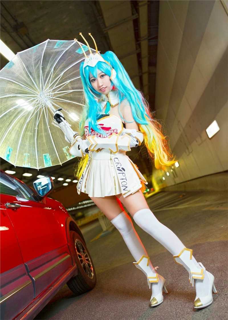 最新初音未来MIKU赛车娘cosplay正片图集