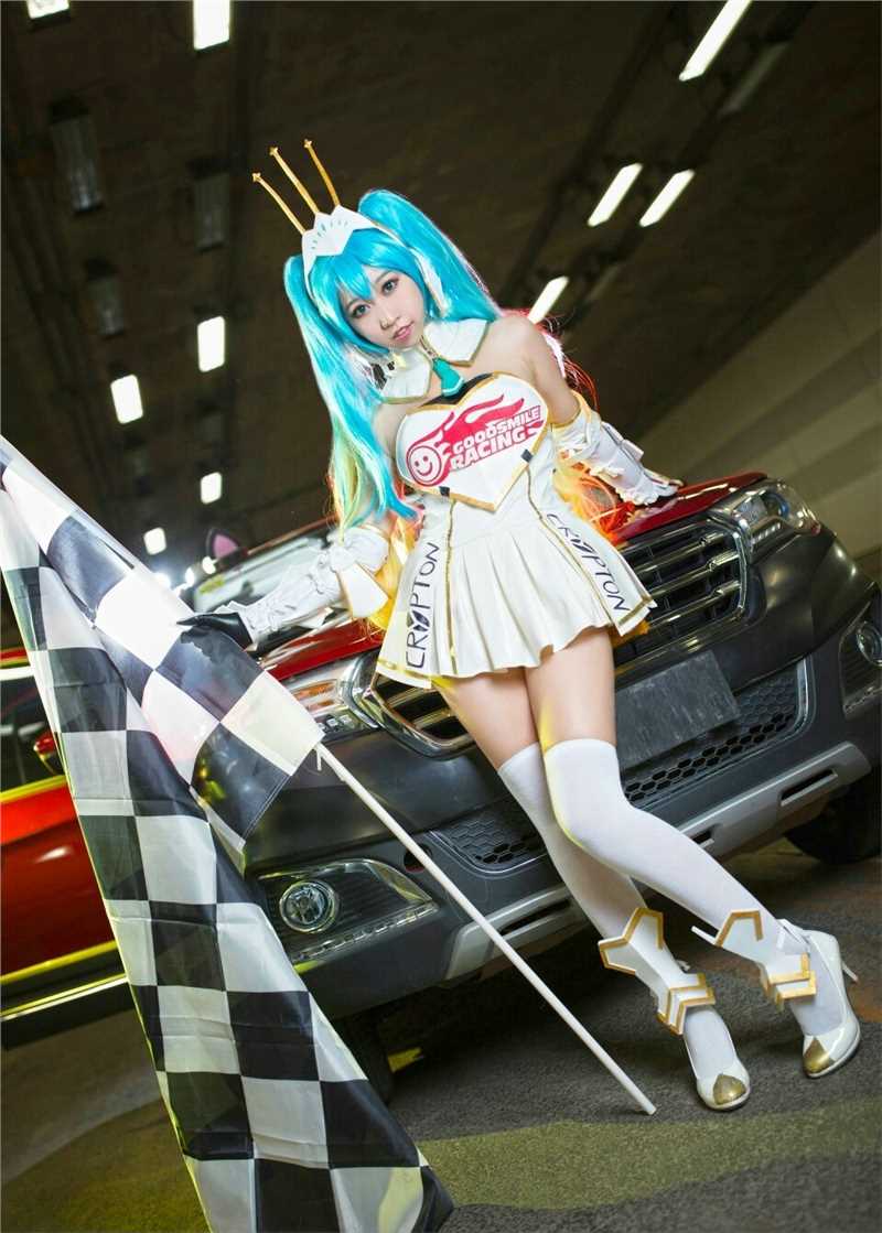 最新初音未来MIKU赛车娘cosplay正片图集