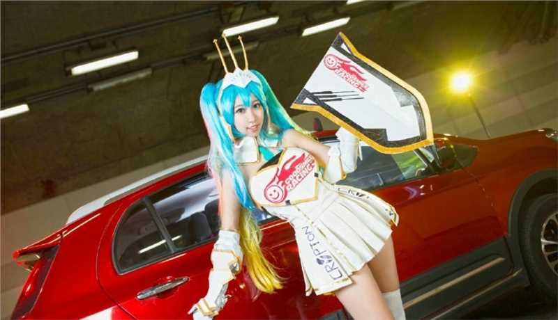最新初音未来MIKU赛车娘cosplay正片图集