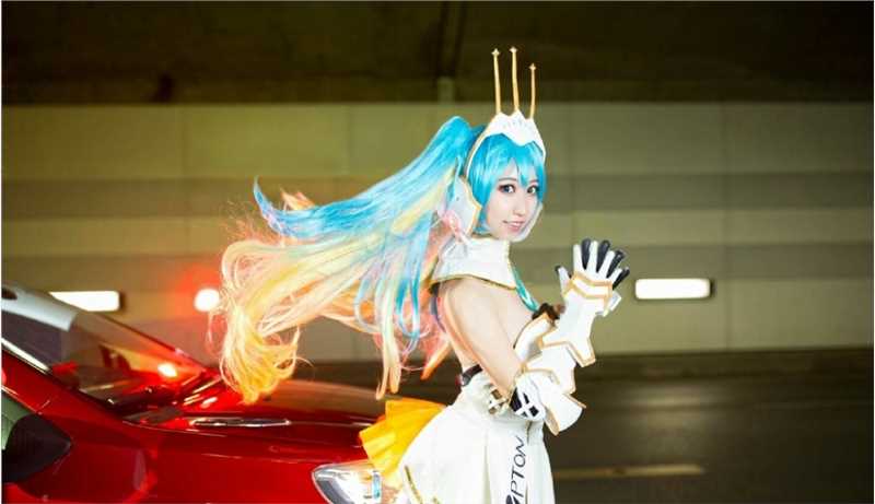 最新初音未来MIKU赛车娘cosplay正片图集