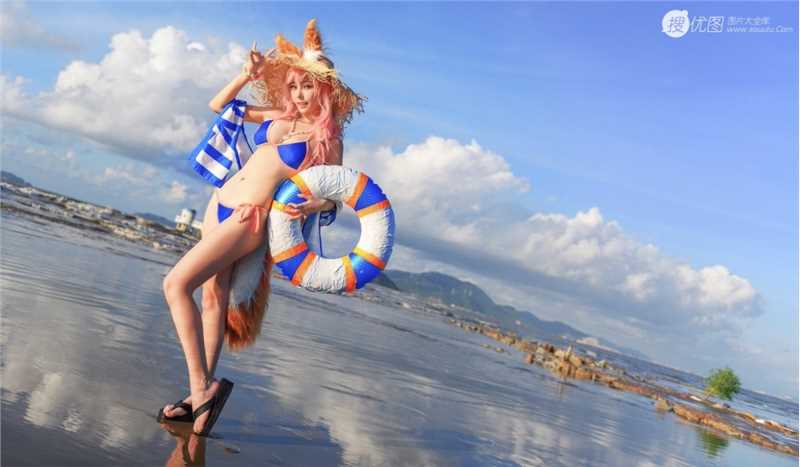 优质美女博主菌烨tako马修玉藻前斯卡哈Cosplay集图片