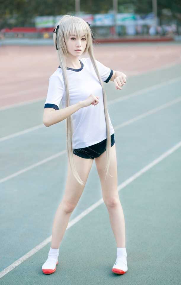 精选春日野穹穹妹体操服cosplay图册