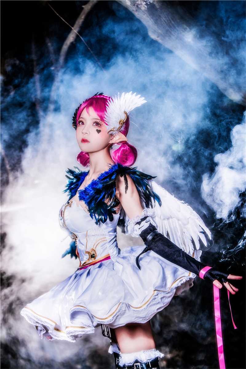 王者荣耀小乔暗黑系时装cosplay