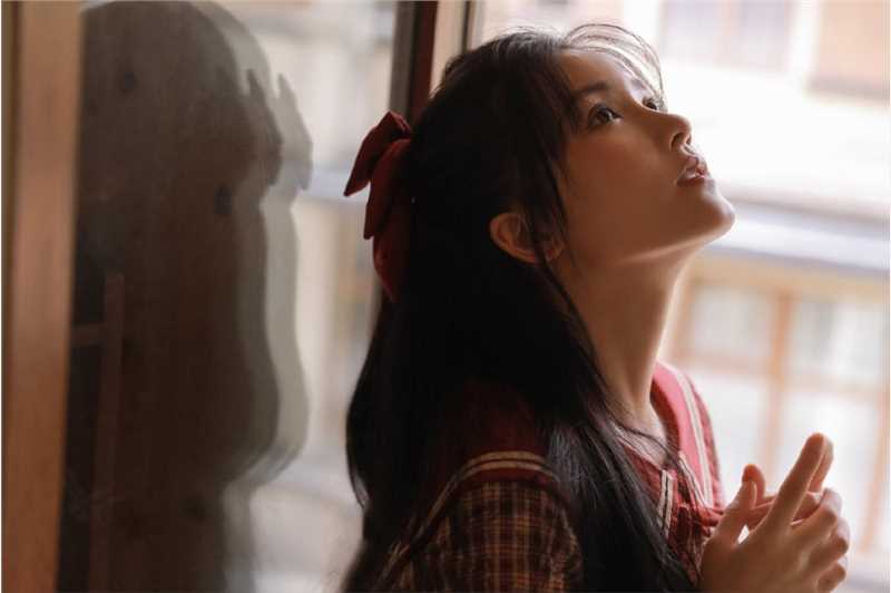 白丝长筒袜元气少女满满可爱甜美制服