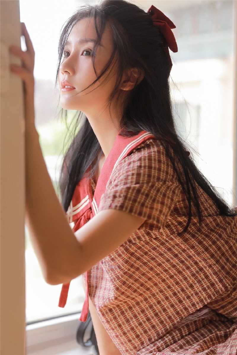 白丝长筒袜元气少女满满可爱甜美制服