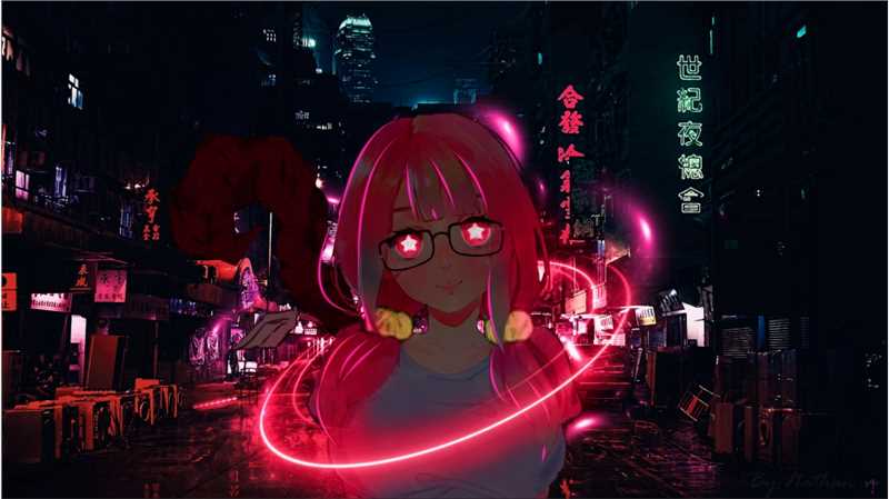 粉色头发甜美女孩唯美大海奇遇漫画图片