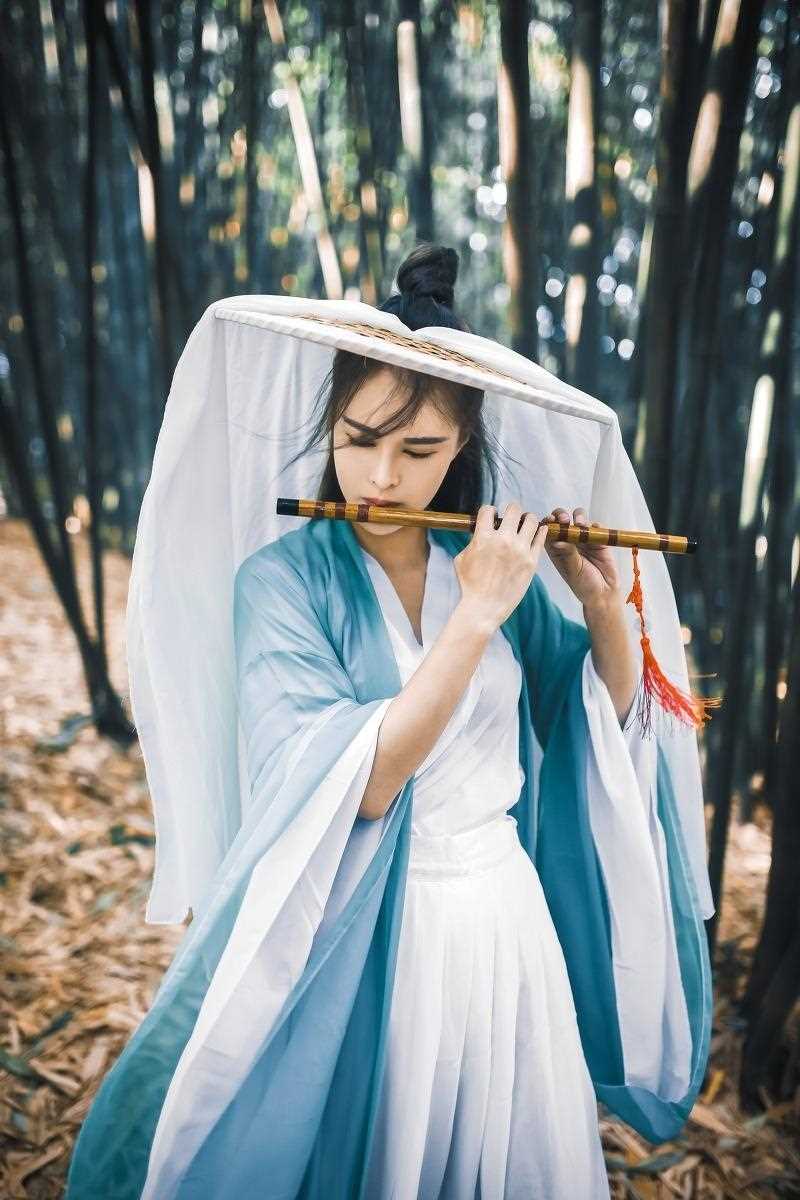 优质古装仙侠美女长裙仙女温柔户外摄影相册