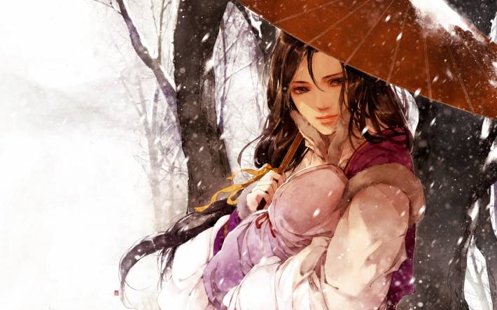 高清古装美女图片漫画古风唯美壁纸手机女生背景大全图集