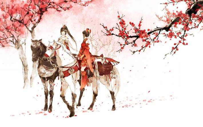 高清古装美女图片漫画古风唯美壁纸手机女生背景大全图集