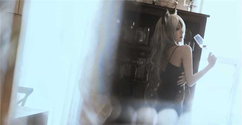 明日方舟,黑性感诱人黑旗袍cosplay