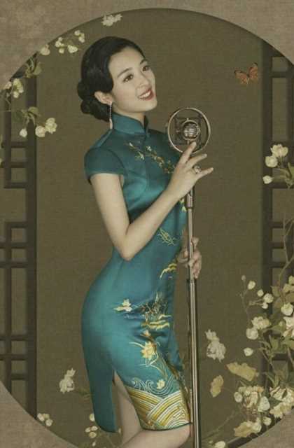 特别专辑古风民国旗袍美女明星复古风图片