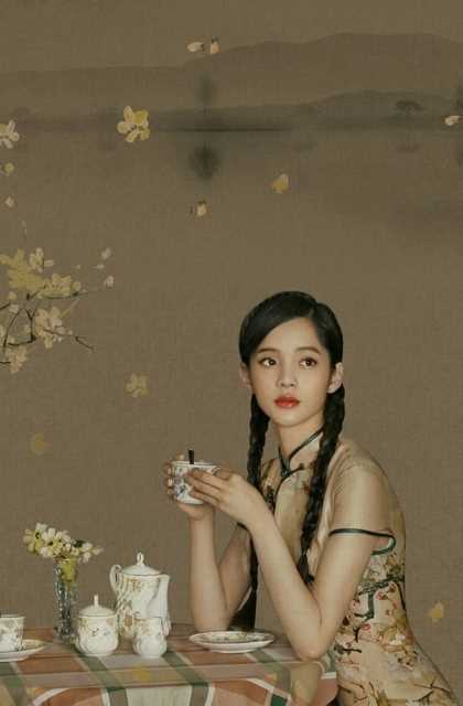 特别专辑古风民国旗袍美女明星复古风图片