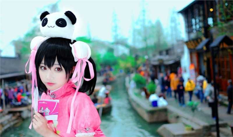 高清矢泽妮可可爱旗袍熊猫cosplay图集