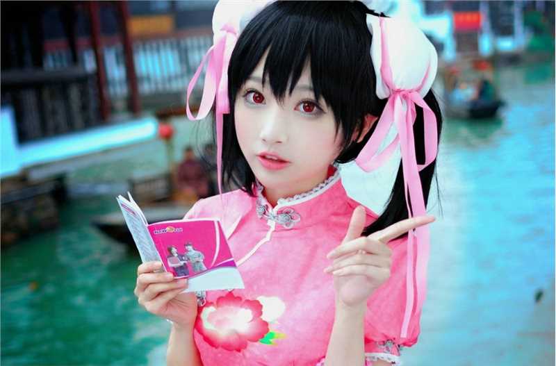 高清矢泽妮可可爱旗袍熊猫cosplay图集
