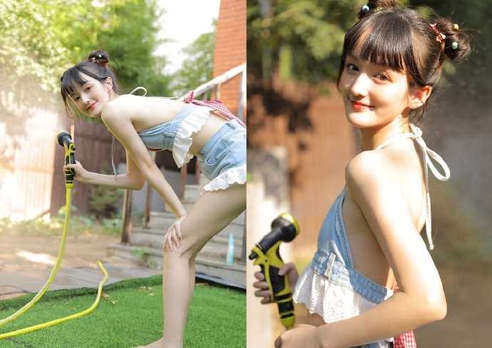 最新哪吒头骨感甜美女孩诱惑比基尼酥胸大长腿热图图集