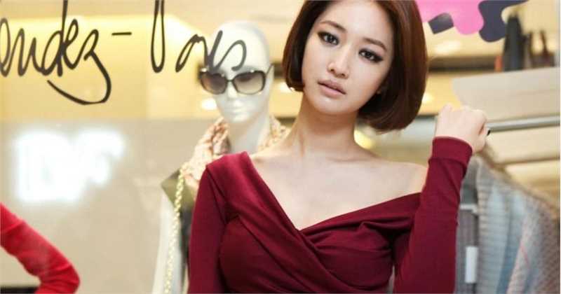 精选韩国美女演员高俊熙性感镂空黑丝集图册