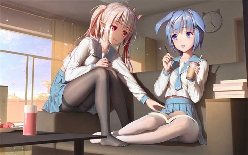 特别专辑jk制服袜子萝莉姐妹花清纯诱惑漫画图片图片