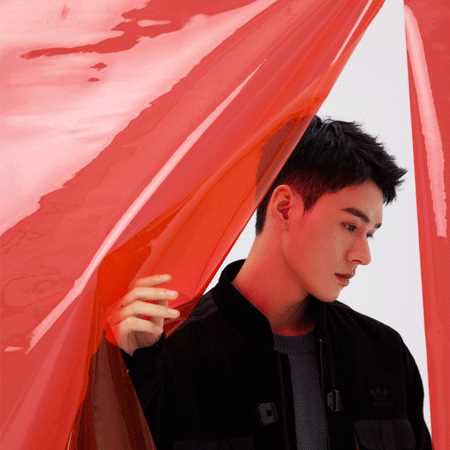 特别专辑龚俊最新时尚红色幕布高清冷酷大片图片