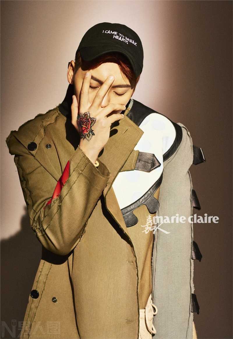 特别专辑陈伟霆时尚杂志嘉人封面男人味图片图片