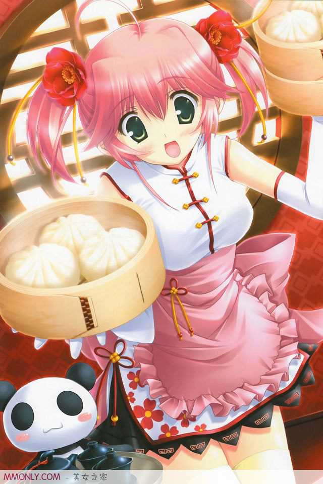 特别专辑大胆黑袜子紧身旗袍动漫美女手机锁屏图片图片