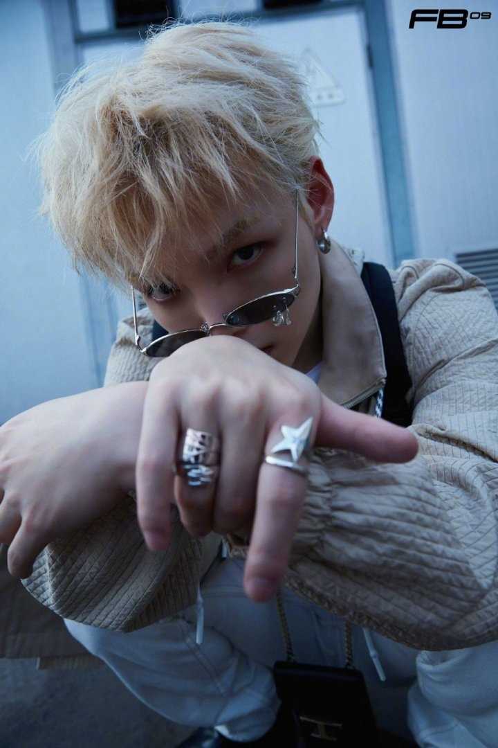 朱星杰浅金发色潮流墨镜时尚酷炫