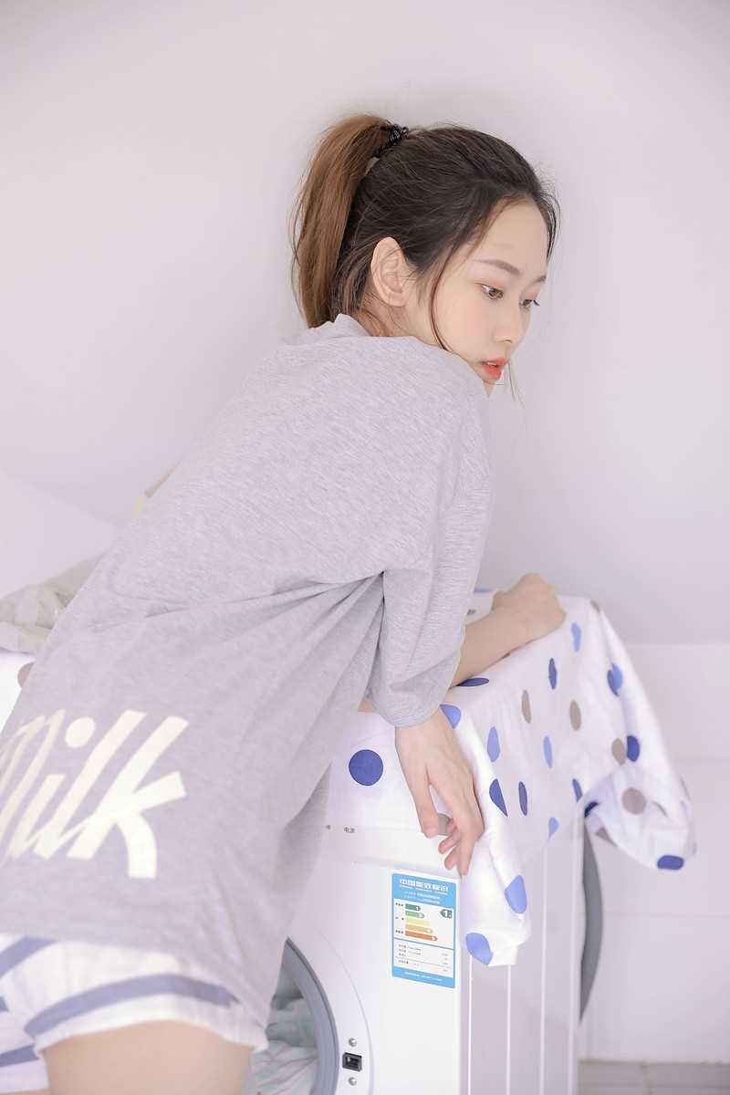 最全居家T恤清纯超短裤长腿c房相册