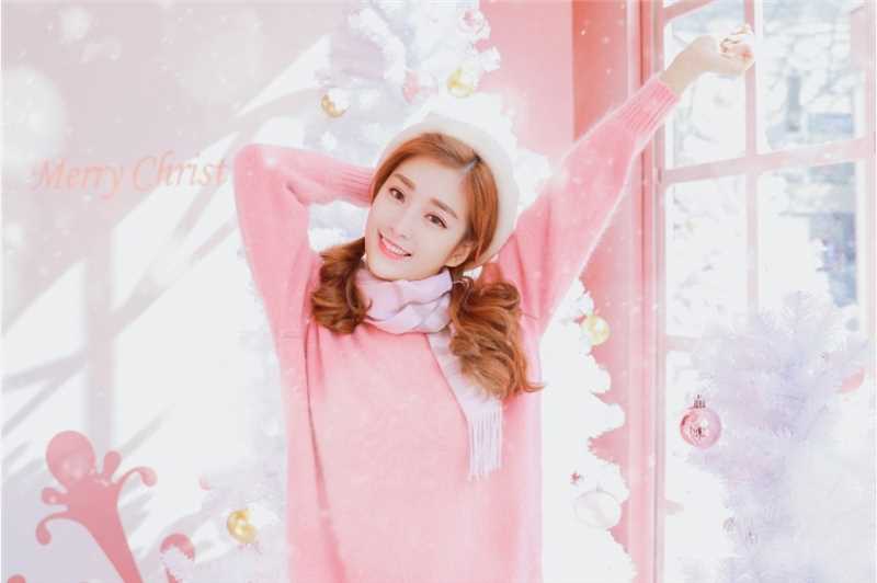 高清冬日雪景甜美双马尾女孩糖分超标图集