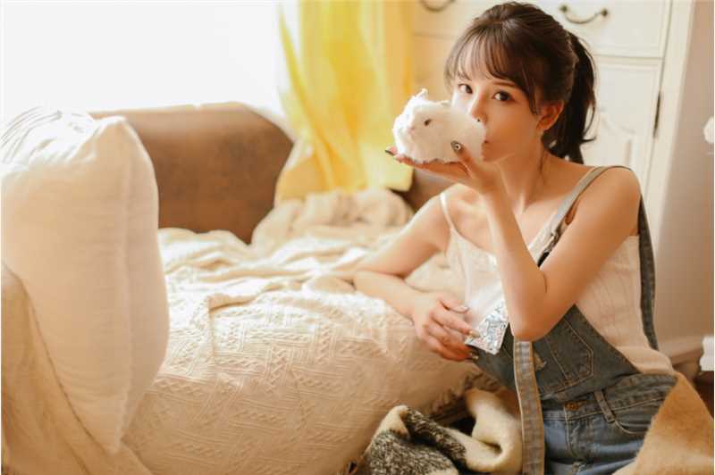 最全草莓华夫饼甜美女孩吊带背带裤文艺私房相册