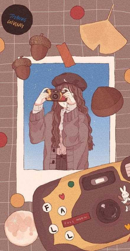 精选粉嫩的甜美女孩日常少女心插画图片图册