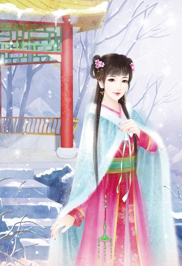 最新手绘古装美女唯美壁纸