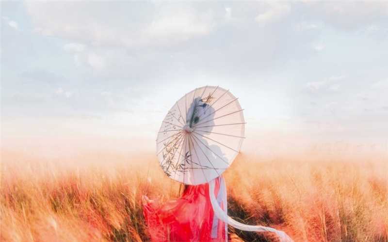 倾国倾色古装美女户外