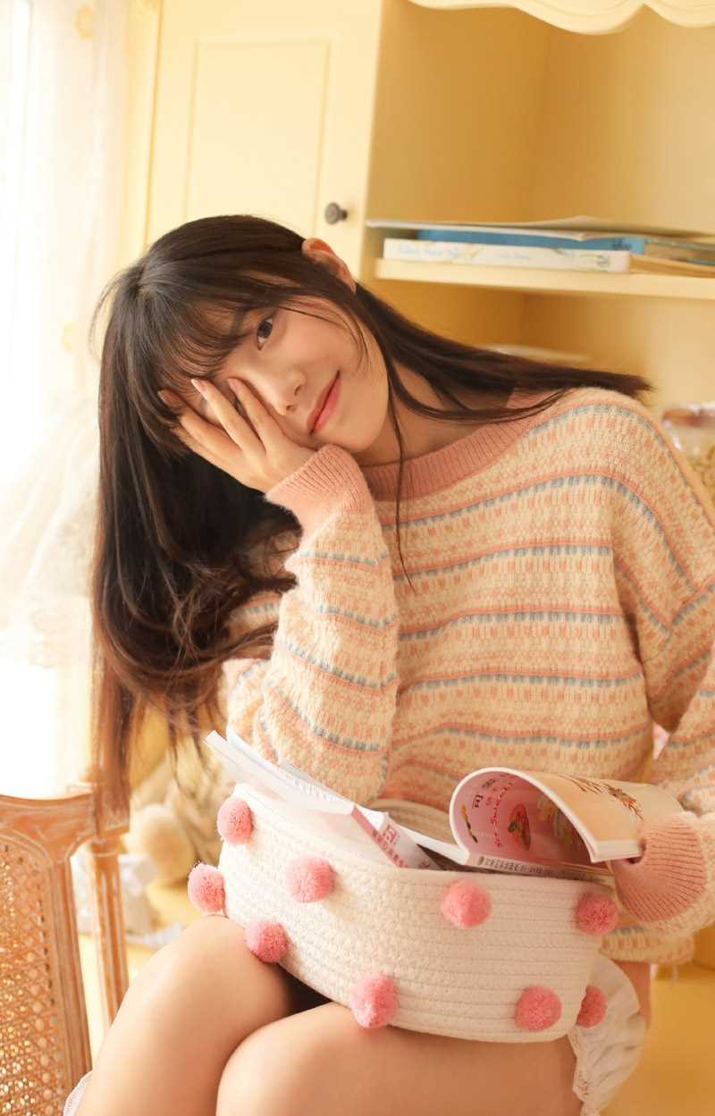 优质清纯美女暖色系甜美图片