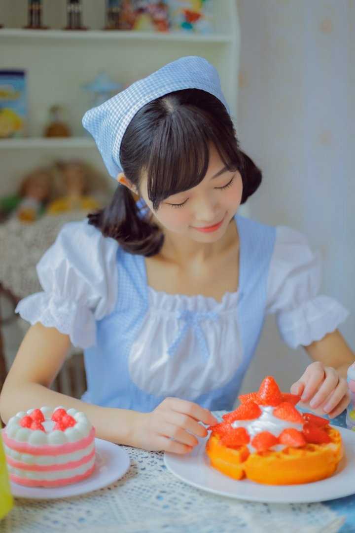 优质女仆装美女甜美风图片图片