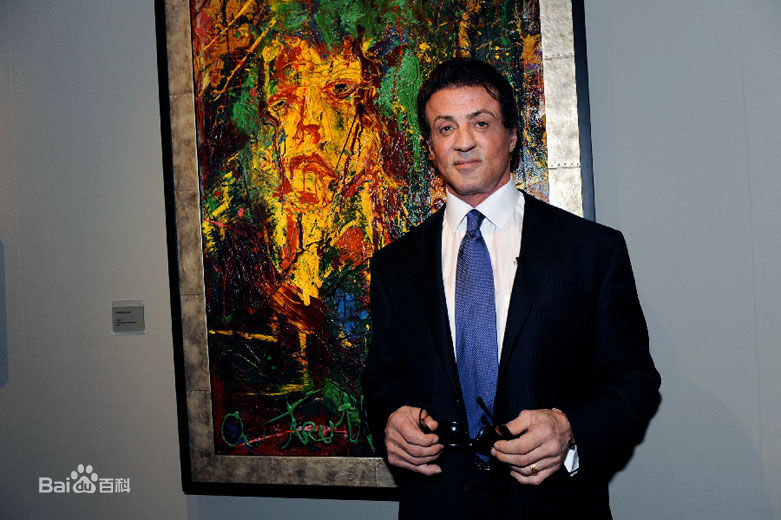 西尔维斯特·史泰龙(Sylvester Stallone)画家史泰龙及其作品素颜照相册