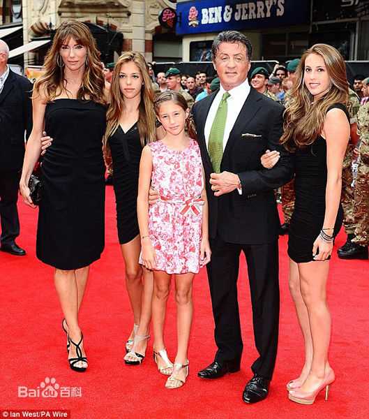 西尔维斯特·史泰龙(Sylvester Stallone)史泰龙的家庭生活照相册