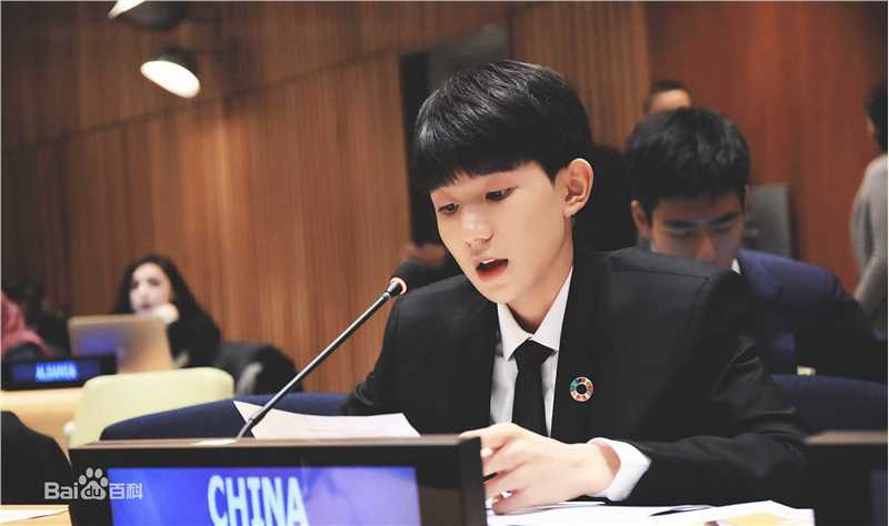 王源(Roy)联合国经济及社会理事会2017青年论坛青年代表并发言图册