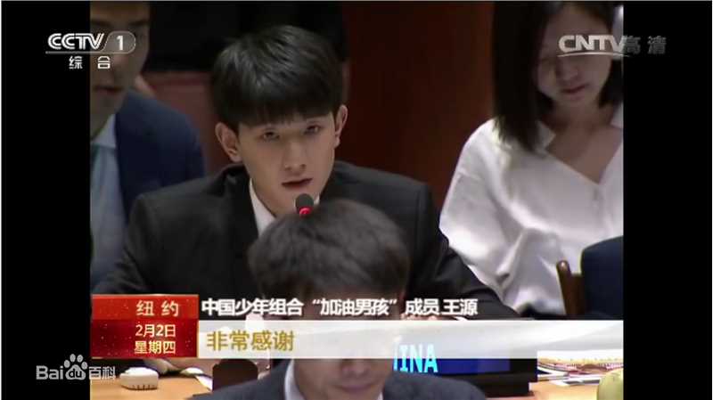 王源(Roy)联合国经济及社会理事会2017青年论坛青年代表并发言图册